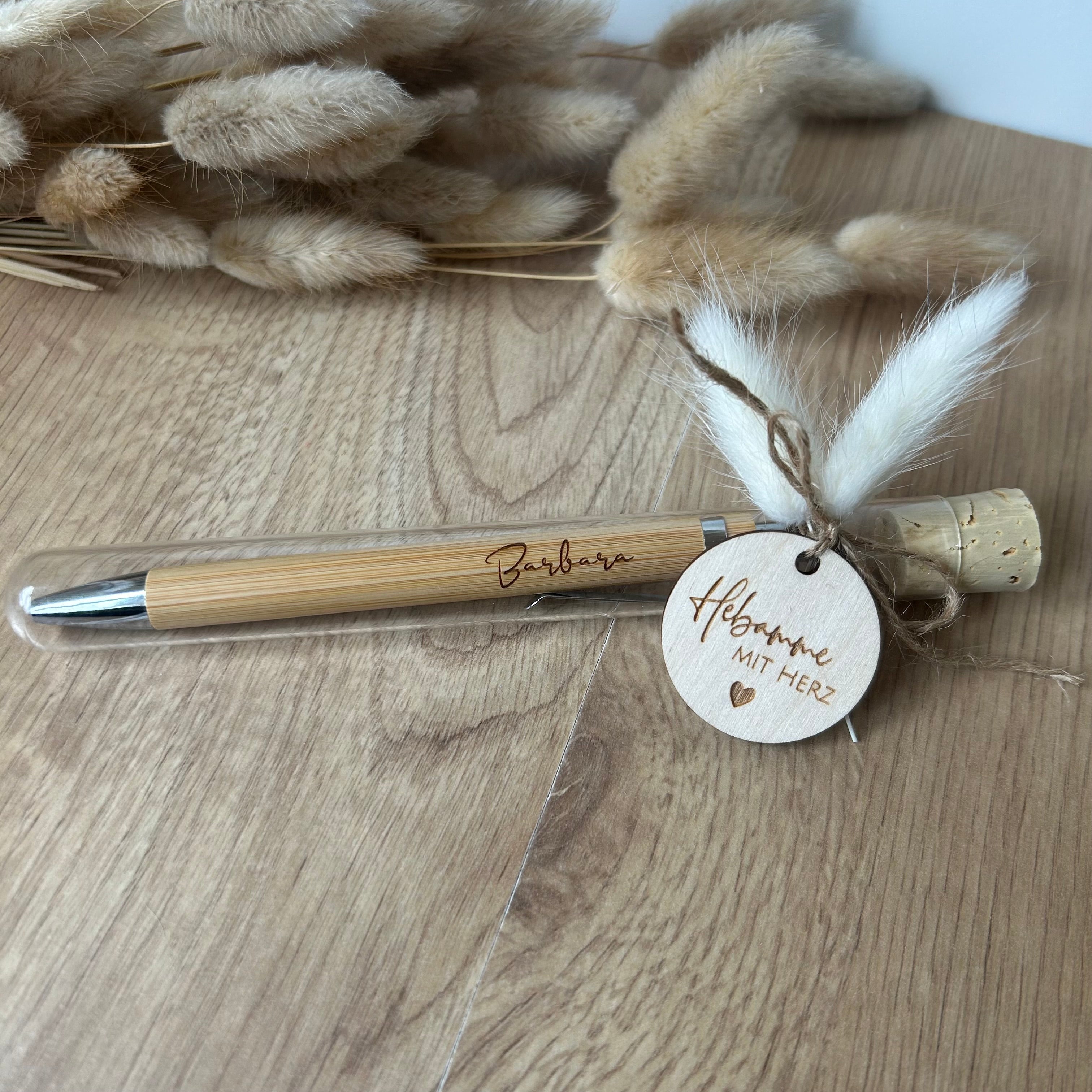 Kugelschreiber mit Name | Hebamme mit Herz