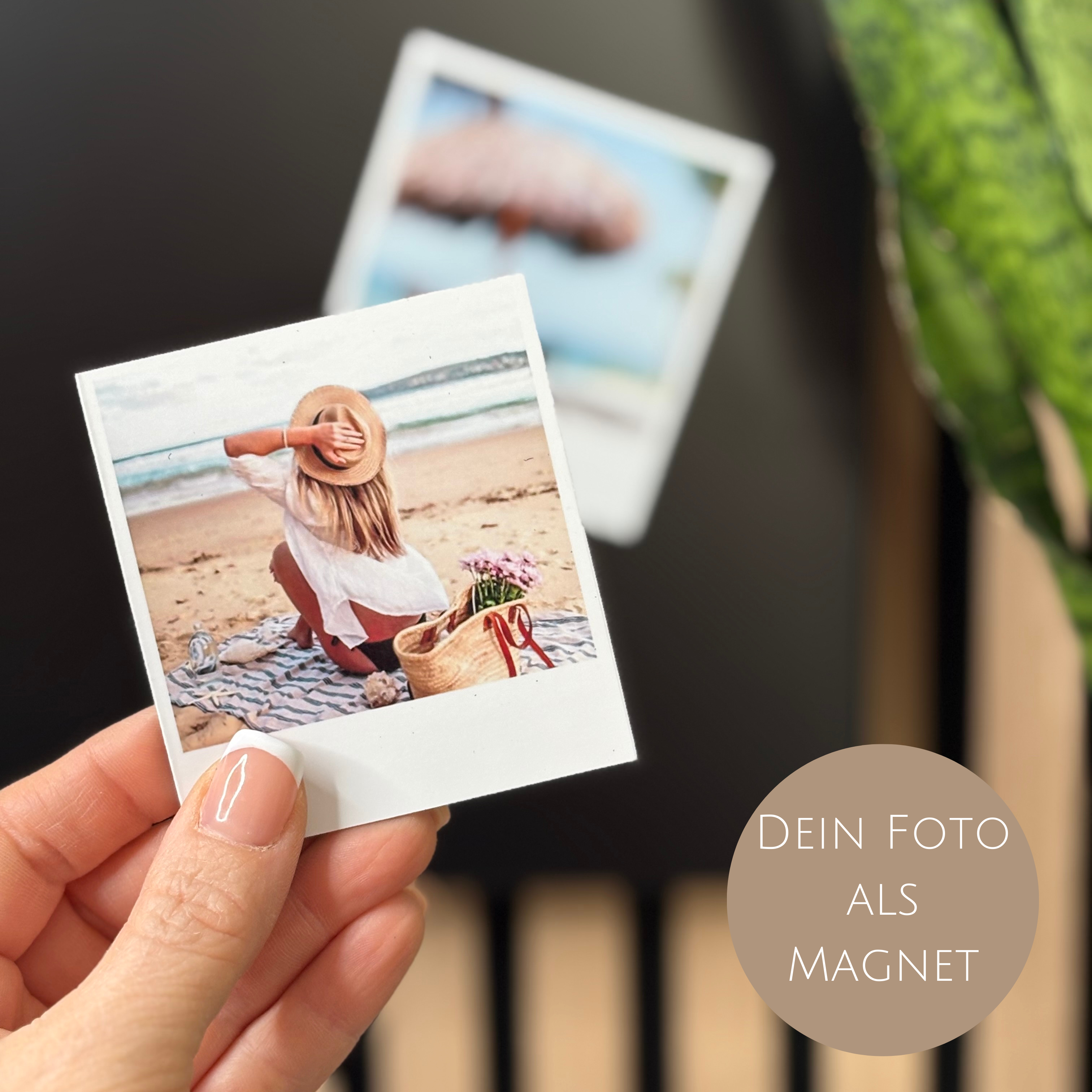 Polaroid Fotomagnet mit deinen Fotos | Kühlschrankmagnet